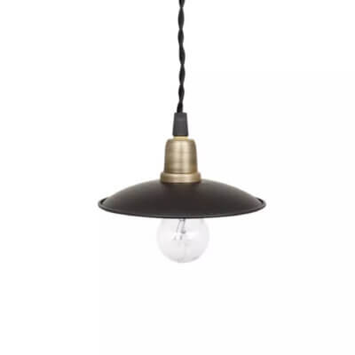 Taklampa-fonsterlampa-kokslampa-svart-massing-textilsladd-metall