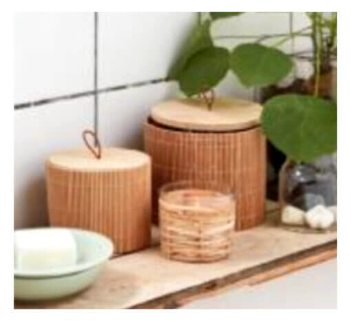 burk forvaring bambu natur badrum toalett kok hall sovrum saker